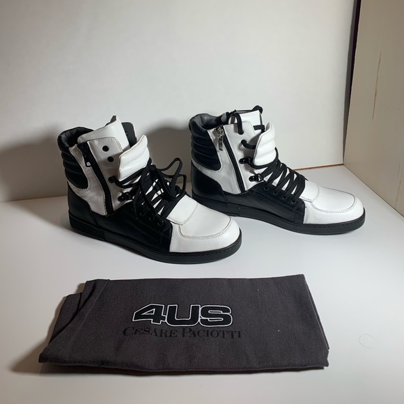 4US Cesare Paciotti Hightop Sneakers - Picture 7 of 7